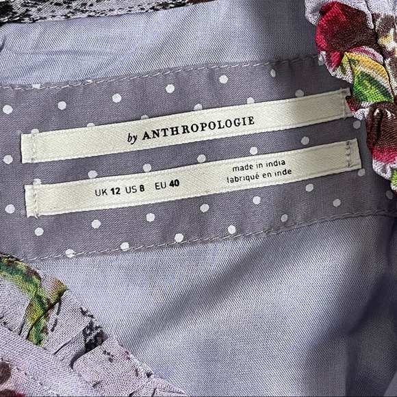 Anthropologie Floral Midi Dress - Lavender and Multicolor - Picture 11 of 14